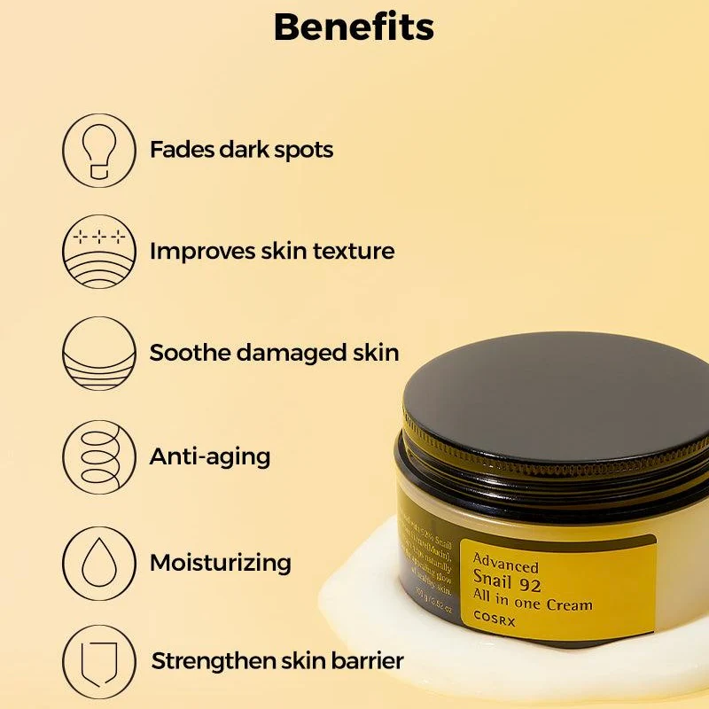 Cosrx Advanced Snail 92 All In One Cream (100g) - Image 2